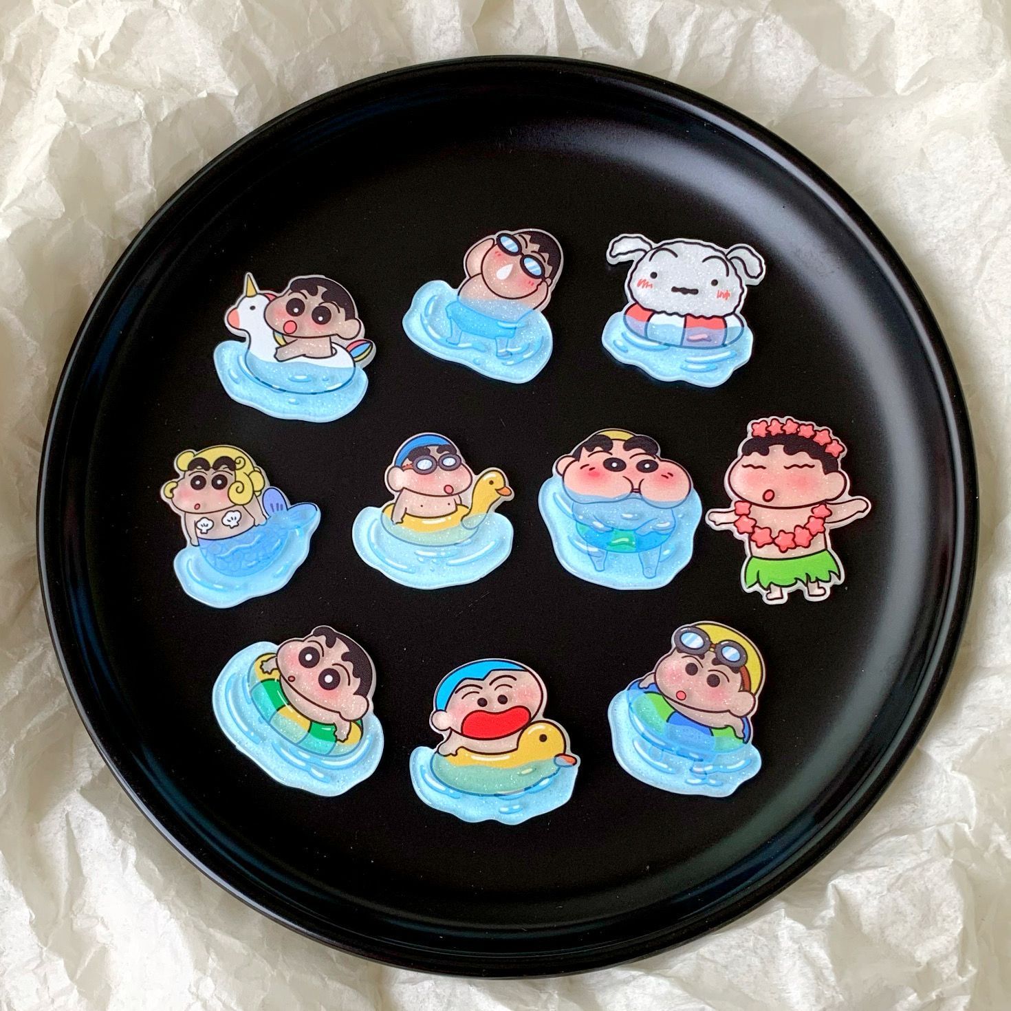Case Fan - Crayon Shin-chan reçine aksesuar fan su