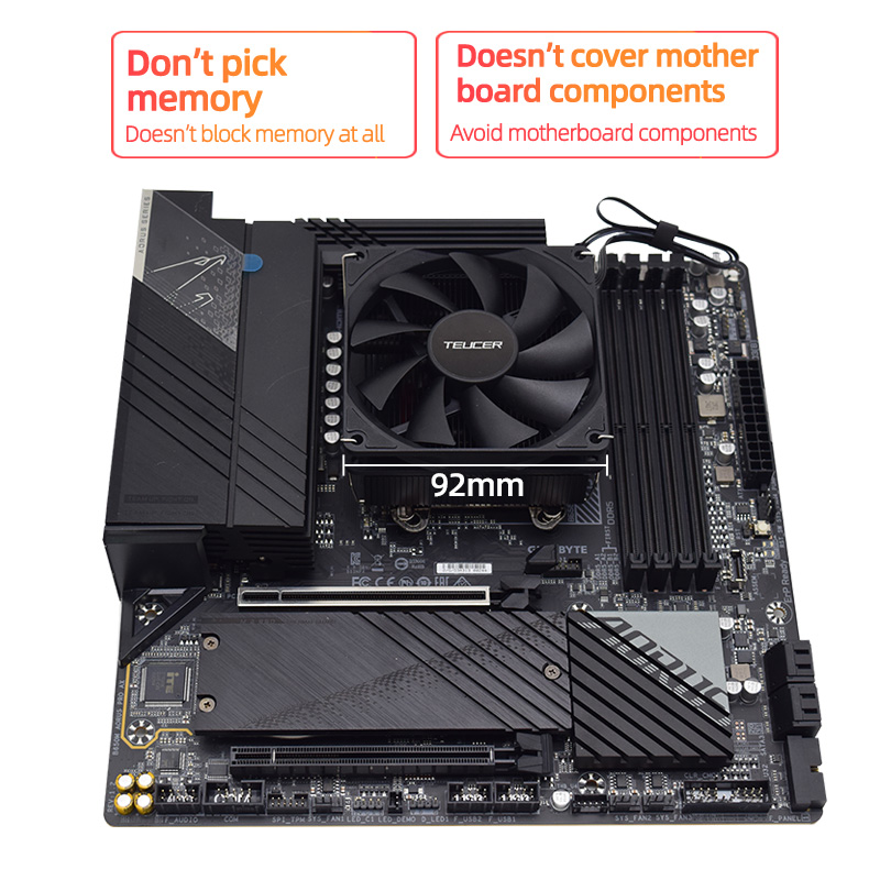 Teucer Yüksekliği 45mm CPU Soğ - Air Cooler Cpu incelemesi ve fiyatı