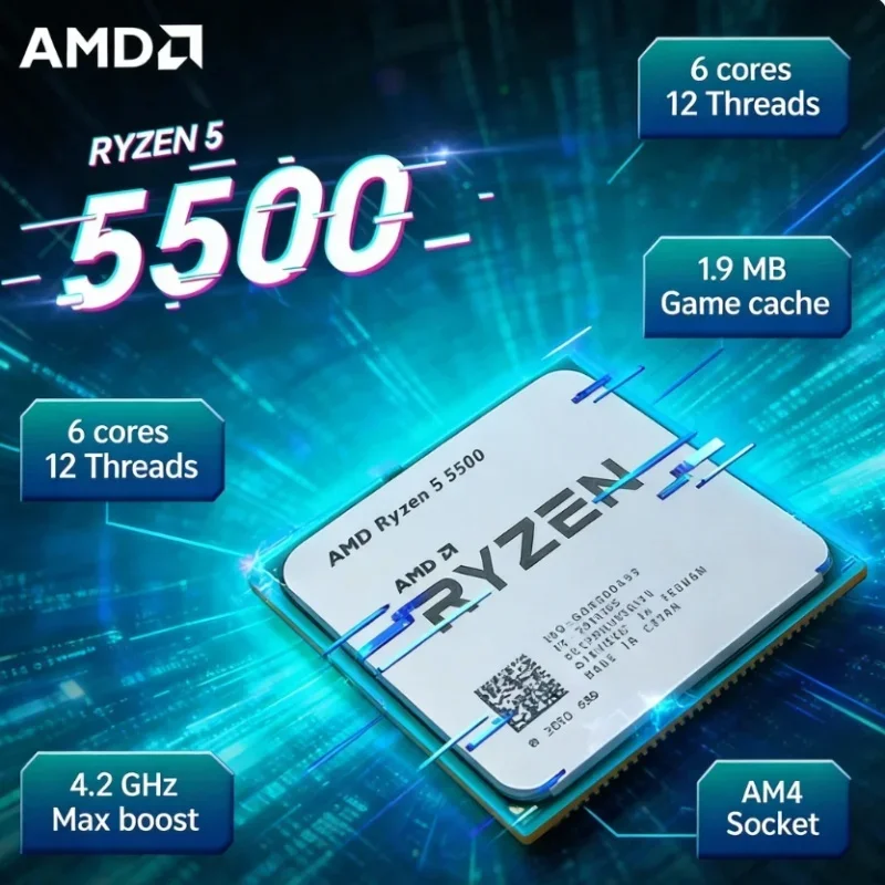 AMD Ryzen 5 5500 Studio Çoklu  - Cpu Cooler incelemesi ve fiyatı